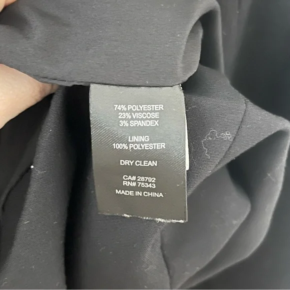 Joie Oversized Double Breasted Blazer Black Minimalist Old Money Small - Picture 7 of 7